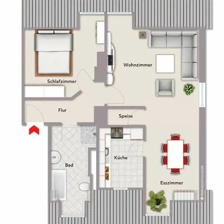 Zentrale Rothenburg Apartamento